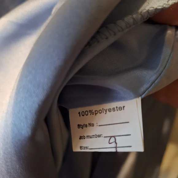 Girls Cinderella Blue One-Shoulder Formal Gown - Picture 4 of 7